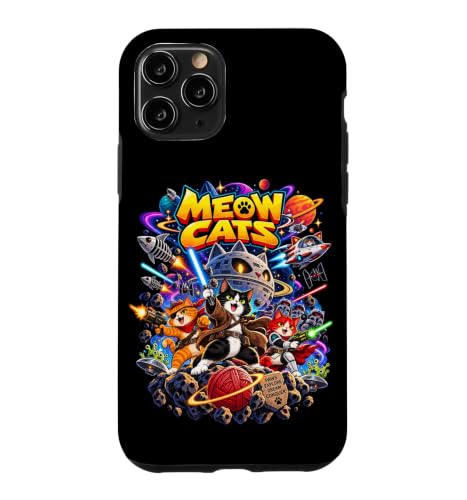 Space Cats Galactic Adventure Cosmic Cartoon �X�}�z�P�[�X iPhone 11 Pro �p