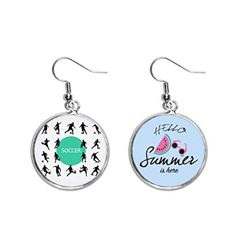 Pendientes de sandía para lucir en la playa y partidos