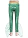Nikiikoo Girls Kids King of The Seas Shiny Swim Pants Beachwear Mermaid Fish Scale Printed Bottom Swimwear Green 8 Years
