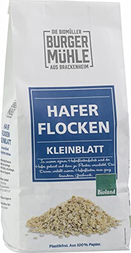 Burgermühle Haferflocken, fein, Bioland (6 x 500 gr) Cover