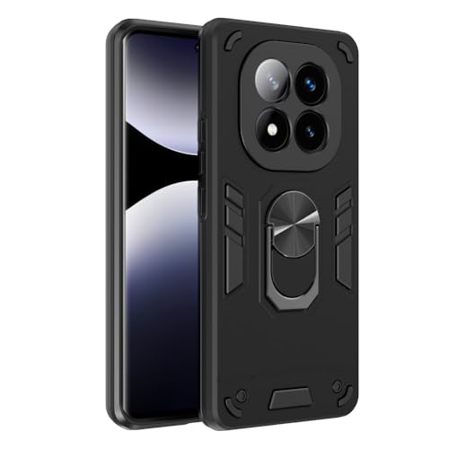 Image of NDCOM for Redmi Note 14 Pro Plus Back Cover | Premium Protective Redmi Note 14 Pro Plus 5G Back Cover | Shockproof Ring Holder Case
