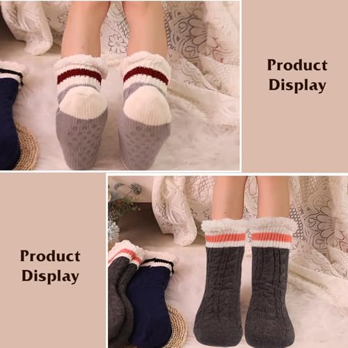 Image of Evankin Fuzzy Socks for Women Slipper Socks Fluffy Cute Animal Indoor | Fuzzy Socks for Women Slipper Socks,Fluffy Cute Animal Indoor Non-slip Slipper ,Mid-calf-socks Comfy Winter Gifts