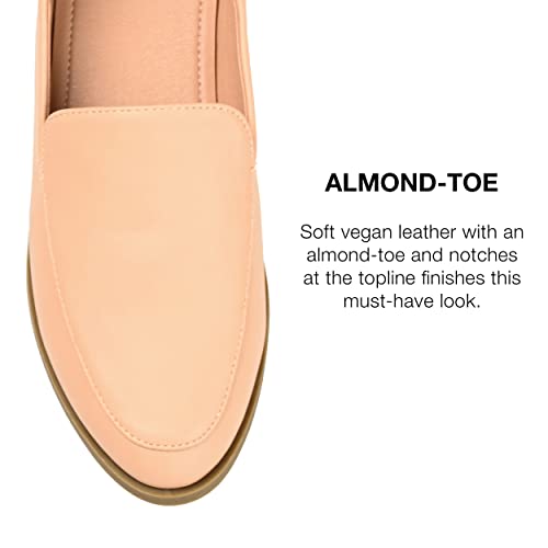 Image of Journee Womens Corinne Tru Comfort Foam Wide Width Slip On Almond Toe Loafer Flats