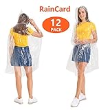 TNTOR Disposable Rain Poncho One Time Emergency Raincoat Protective Suit for Outdoors, Hiking, Camping,Family Packs Raincard