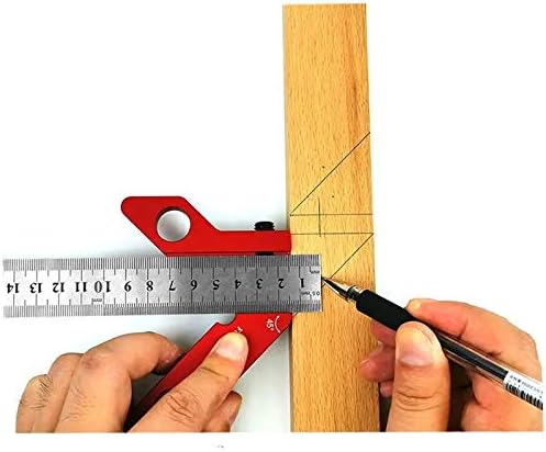 YX-3 Woodworking Magnetic Center Scriber Finder 45 90 Degrees Angle Line Caliber Ruler Metric and Inch Wood Measuring Scribe Tool
