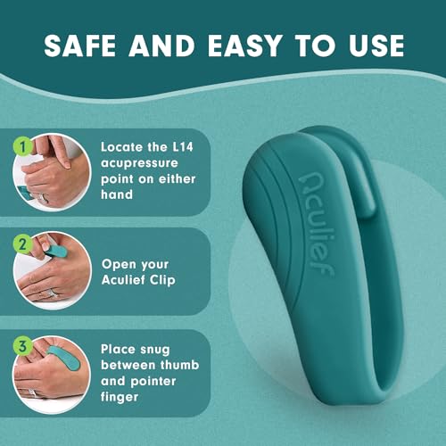 image for Aculief 1-Pack Natural Headache, Migraine, Tension Relief Wearable, Su