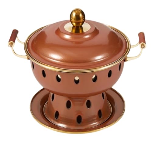 Olla de cobre para hot pot tradicional chino 27x23cm miniatura 1