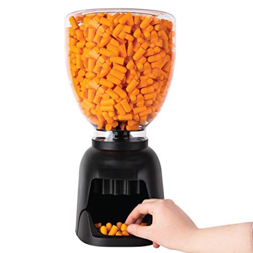 Foam Ear Plugs Dispenser Wall Mount - Bulk Refillable Ear Plugs 500 Pair - High Decibel Industrial Safety Sound Blocking Ear Plugs