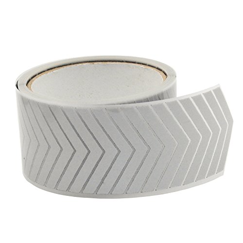 2" Safety Silver Reflective Iron On Fabric Clothing Tape Heat Transfer Vinyl Film Diy Arrow M01 (2" X 33Ft) #TOP16