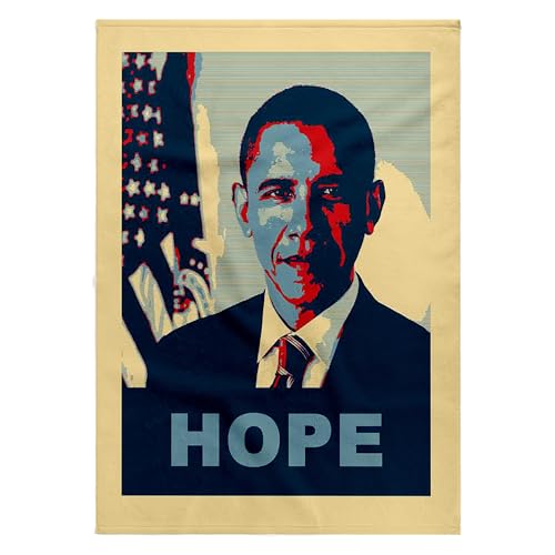 3dRose President Barack Obama in Hope Pop Art 22x30 Bath Hand Pool Towel