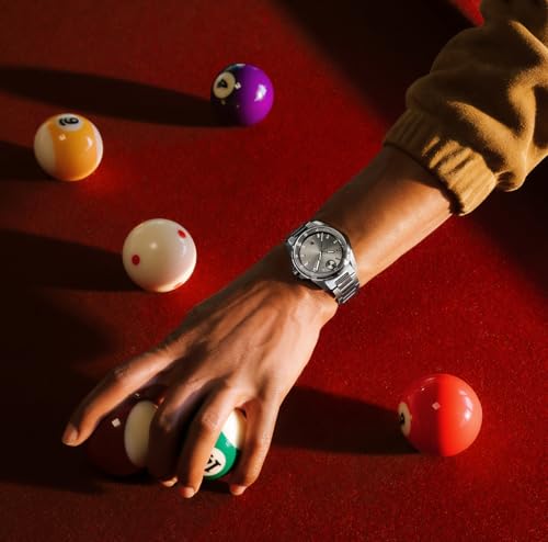 Image of Movado Bold Verso S Men's Watch - Swiss Quartz Movement, 42 mm, Stainless Steel Case, Link Bracelet, Date Display