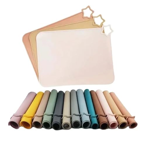 Tapis de table haut de gamme imperméable teinte taupe chic pour vaisselle - 3