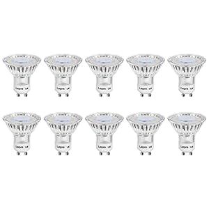 Lepro GU10 LED Bulbs, Warm White 2700K LED Light Bulbs, 35W Halogen Spotlight Equivalent, 3W Energy Saving GU10 Bulbs…