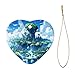 City of Sky Heart & Star Shaped Ceramic Pendants, Christmas Tree Ornaments, Perfect for Festive Decor