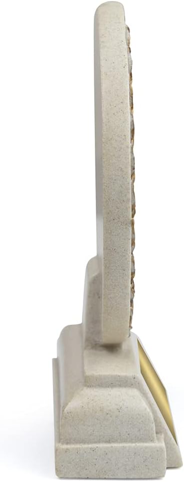 SHOP AWARDS AND GIFTS 5-1/4 Inch Round Cast Stone Resin Engraved Beagle Dog Silhouette Award Trophy-Personalization