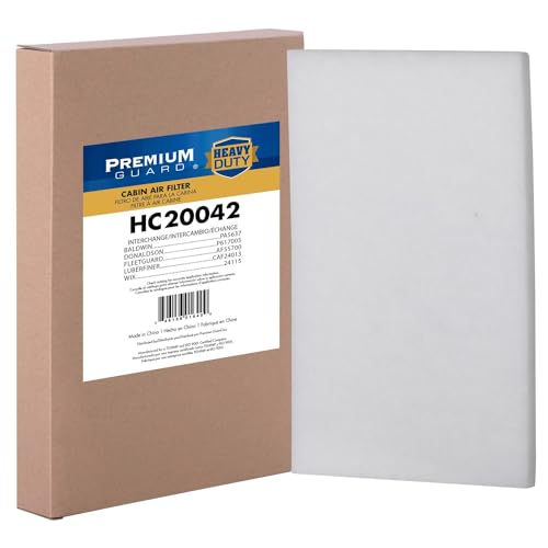 Premium Guard Heavy Duty Truck Cabin Air Filter - Fits Kenworth T680 (2013-18), Peterbilt 567, 579