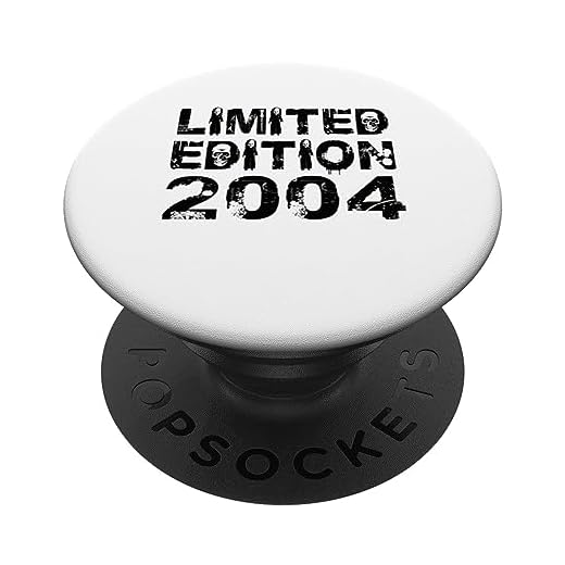 Edición limitada 2004 Cumpleaños 2004 Edición Cumpleaños PopSockets PopGrip Intercambiable
