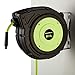 Flexzilla Retractable Enclosed Plastic Air Hose Reel, 3/8 in. x 50 ft., Heavy Duty, Lightweight, Hybrid, ZillaGreen - L8250FZ