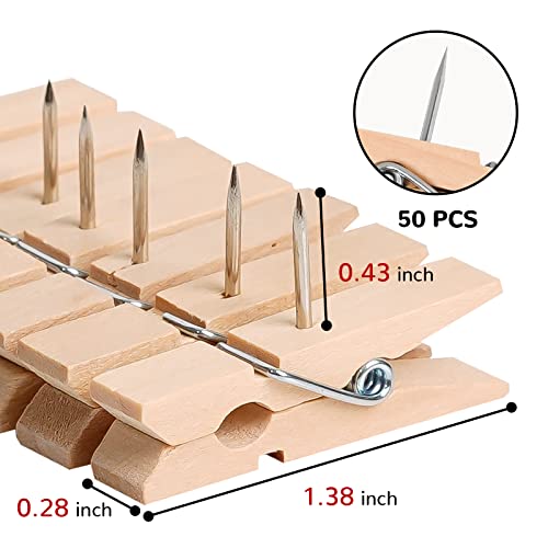 Push Pin Clips,50 Pcs Paper Clips With Pin For Documents/Artworks/School Projects/Photos/Notes/Papers/Cork Board/Bulletin Board - No Holes For The Paper #TOP5