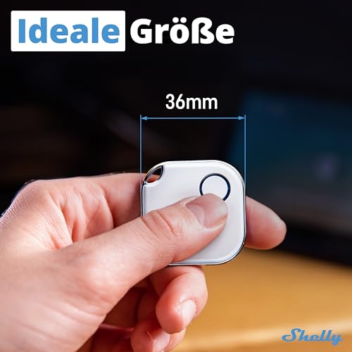 Shelly BLU Button1 - Weiß | Intelligente Bluetooth-Taste zur Aktivierung von Aktionen und Szenen | Multi-Klick-Aktivierung | Sofortige Reaktionszeit | Ton- und Lichtalarm | iOS-Android-App