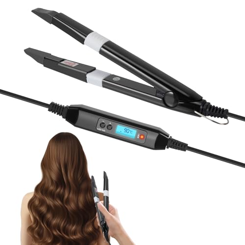Professional Hair Extensions Iron with Adjustable Temp 176°F-392°F, Fusion Heat Hair Connector Wand Teflon-Coated, Professional Pre Bonded Hair Extensions Iron Kit Tool, LCD Display