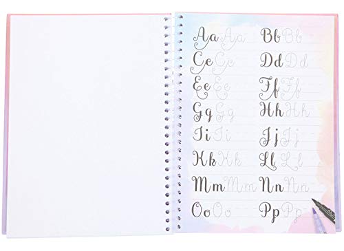 Depesche 11340 TOPModel - Malbuch-Set Handlettering inklusive Malbuch mit Anleitungen, Schablone, Bleistift, 2… – Bild 6