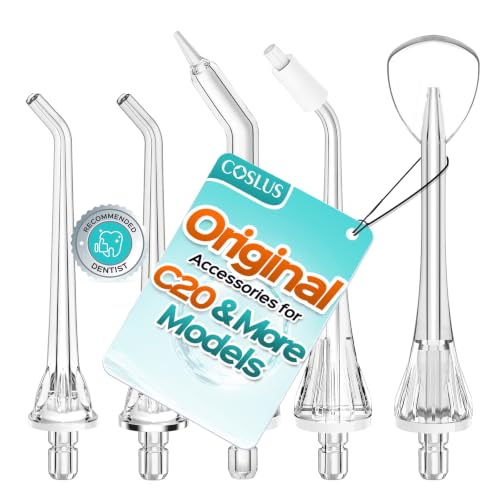 COSLUS Original C20 C50 C51 E40 C31 Flosser Replacement 5 Mix Set