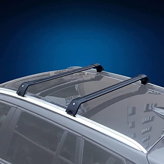Barres De Toit Transversales Pour BMW Série 5 Break F11 (2010-2017) - Aluminium Gris - Compatibles Rails Fermés