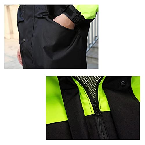 Chaqueta impermeable y pantalón para ciclismo hombre 3XL verde miniatura 2
