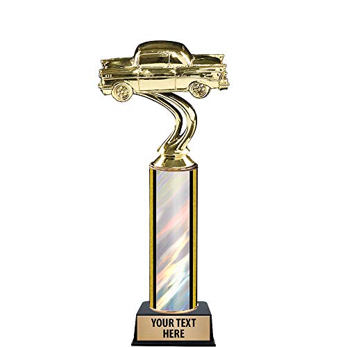 10.25" 57' Chevy Car Trophies - 57' Chevy Car Silver Trophy Awards Prime