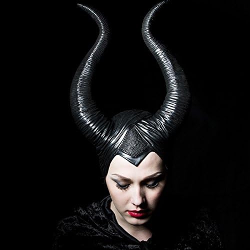 1x Maleficent Headpiece Costume Halloween Hat Maleficent Black Queen Horns - Image 7