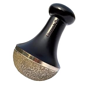 Livronic Natural Vatki Cup Ayurvedic Detox Foot Massager Relaxation and Deep Cleaning Ancient Indian Technique Ayurvedic Kansa Vatki Foot Massager Kansa Wand with Vatki Brown