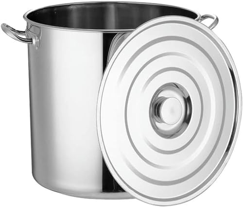 Olla para pavos y langostas con tapa y cesta de acero inoxidable