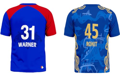Image of Sports India IPL Cricket Team T Shirt Jersey Combo for (Kid's, Boy's & Mens) L744