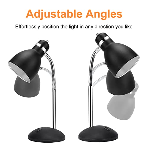 Linnmon Table Lamp, Small Desk Lamp With Flexible Gooseneck, Adjustable Study Lamp With On/Off Switch, Nightstand Lamp For Dorm Room, Bedroom, Classroom, College #TOP1