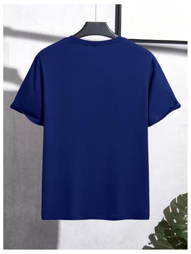 Image of RoseSeek Men's Color Block Short Sleeve Tee Shirts Casual Crewneck T Shirt Trendy Summer Tops