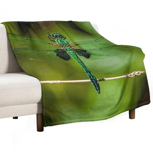 Couverture en molleton vert 140x178 cm douce pour lit et canapé - 2