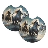 Matériaux de haute qualité : les dessous de verre sont fabriqués en néoprène de haute qualité. Durable, pratique, résistant aux températures extrêmes, séchage rapide, inodore, et n'affecte pas l'environnement intérieur de la voiture, ce qui en fait un choix idéal.