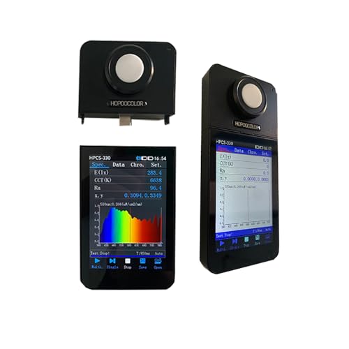 Espectrómetro portátil HPCS-330 Medidor de iluminación espectral Medidor de temperatura de color Analizador espectral portátil 380-780 nm