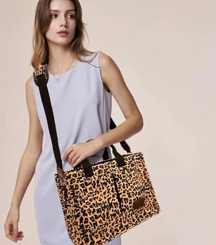 Large Canvas Tote with Pockets