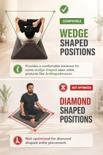Image of Meditation Chair | Foldable Floor Cushion Seat with Back Support