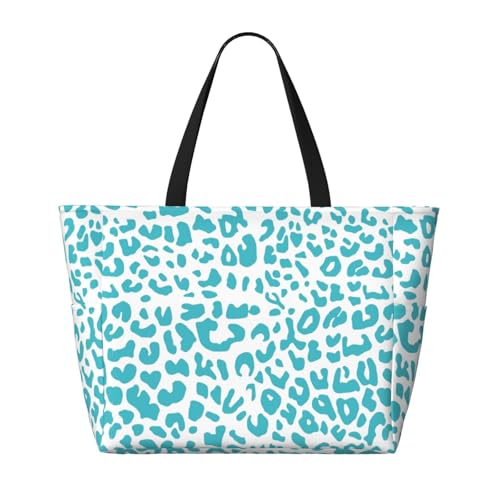 Large Beach Tote Bag for Women Extra Large Capacity Waterproof Sandproof Pool Bag Suitable for Swimming Pool Gym Travel Groceries Blue Spots2