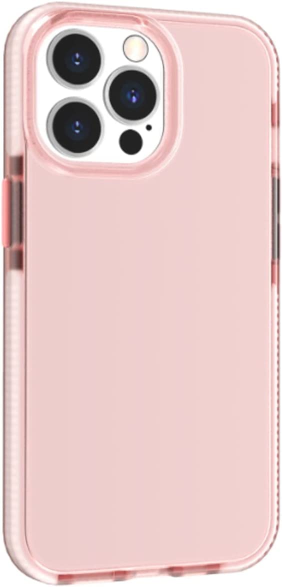 Coque transparente iPhone 13 Pro Max rose protection fine antichoc - 7