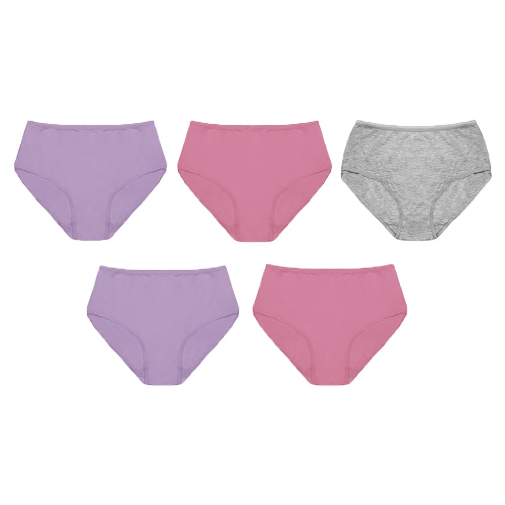 Undercover Ladies 5 Pack Midi Briefs BR379 Pink Mix 18