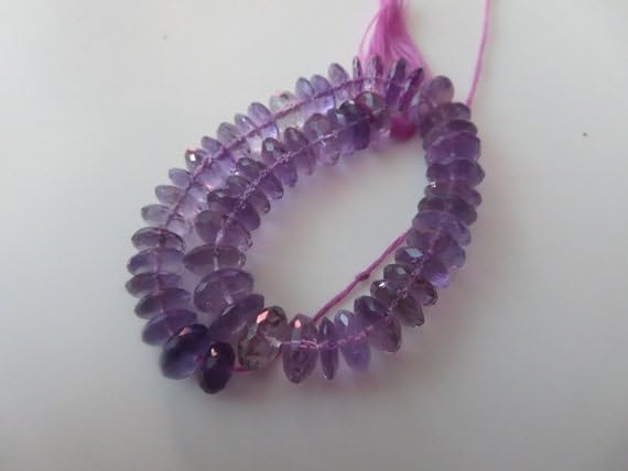 Perles améthyste naturelle pour réparer ou personnaliser un collier de pierres fines violettes