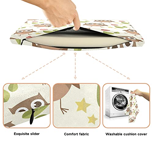 J Joysay Cute Owls Seat Cushion Chair Pad Memory Foam Chair Cushion Car Seat With Machine Washable Cover For Yoga, Pregnancy, Tailbone Pain #TOP2