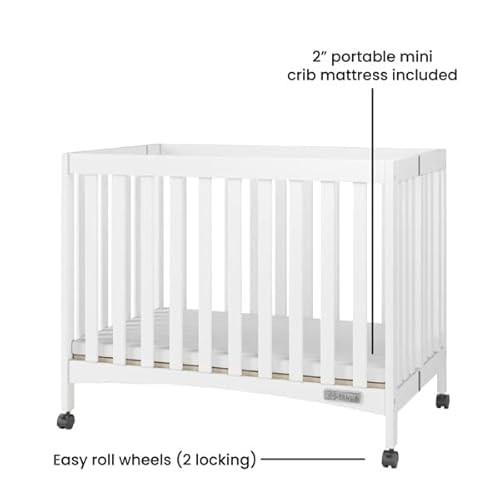 Child Craft F60001 London Mini Compact Folding Portable Crib thumb #3