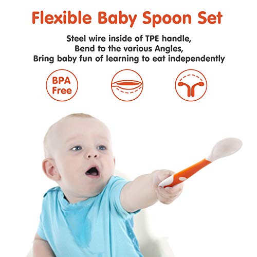 Cucchiai per bambini con custodia da viaggio