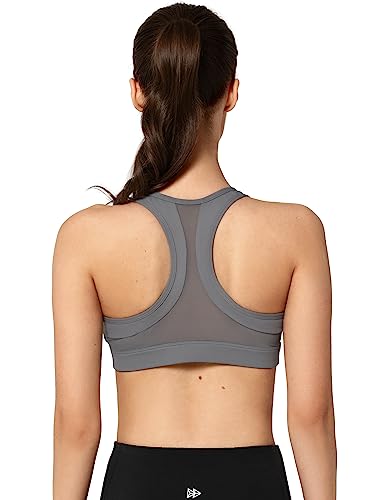 Image of Yvette Zip Front Sports Bra - High Impact Sports Bras for Women Plus Size Workout Fitness Running