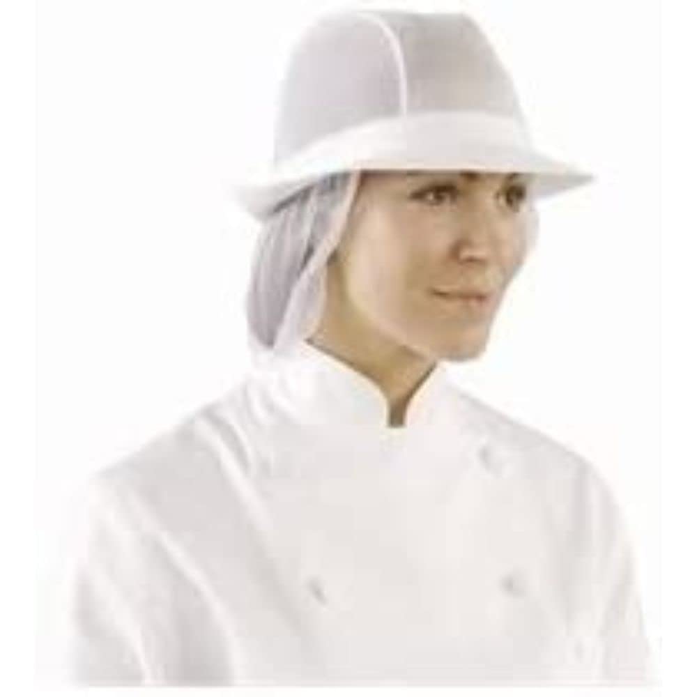Stalwart A653-L Trilby Hat with Snood, White, Large